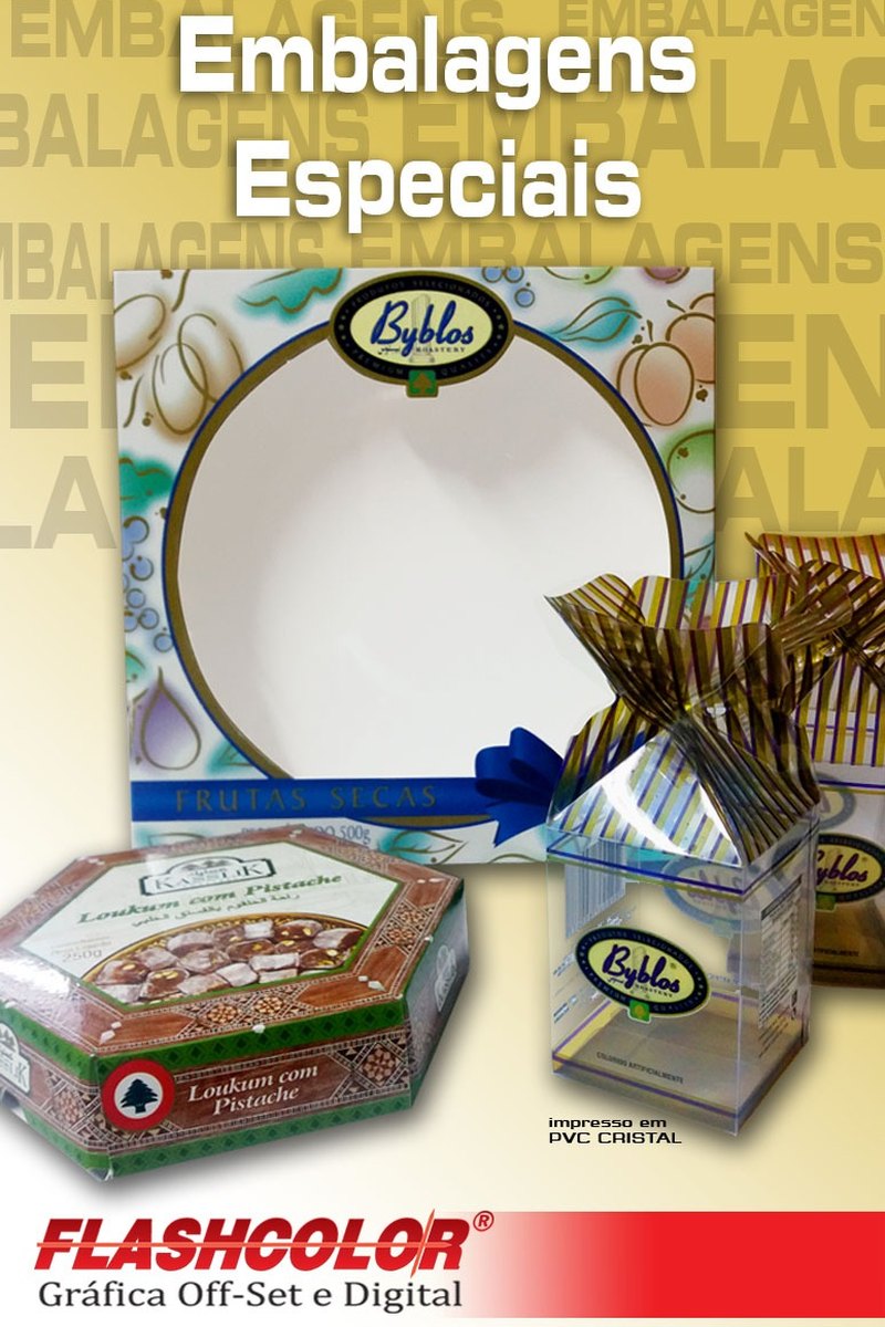 Embalagens especiais em PVC cristal e caixas personalizadas